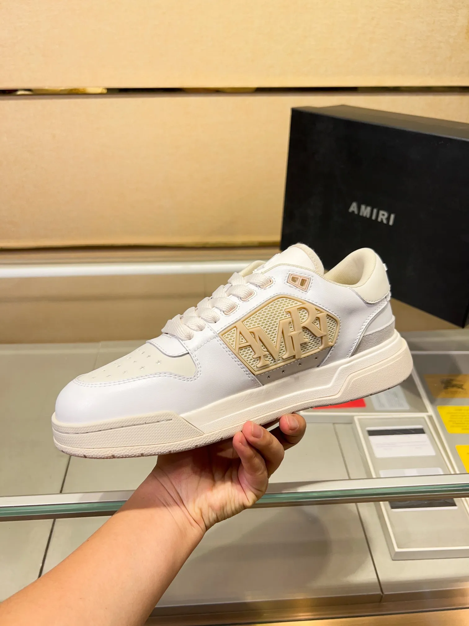 Men's men's shoes 💰500 [New style] 🌲🌲 Amiri - New Amiri trendy shoes, low-top casual sports shoes, the same style as celebrities, made of selected cowhide stitching, original outsole, comfortable on the feet, high-end workmanship, welcome to buy Size: 39-45 (customized for 46)